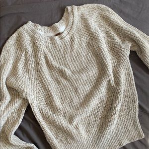 🍦NWOT FREE PEOPLE cotton linen knit sweater